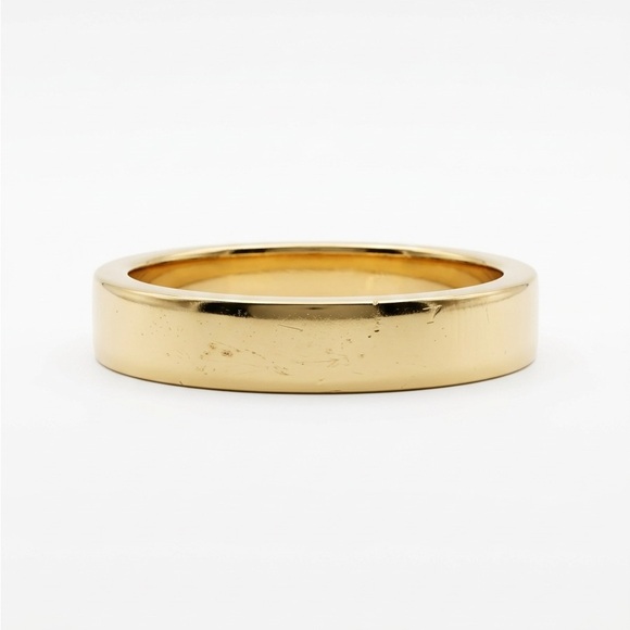 J. Crew Gold & Tortoise Shell Inlay Band Ring - Picture 3 of 5